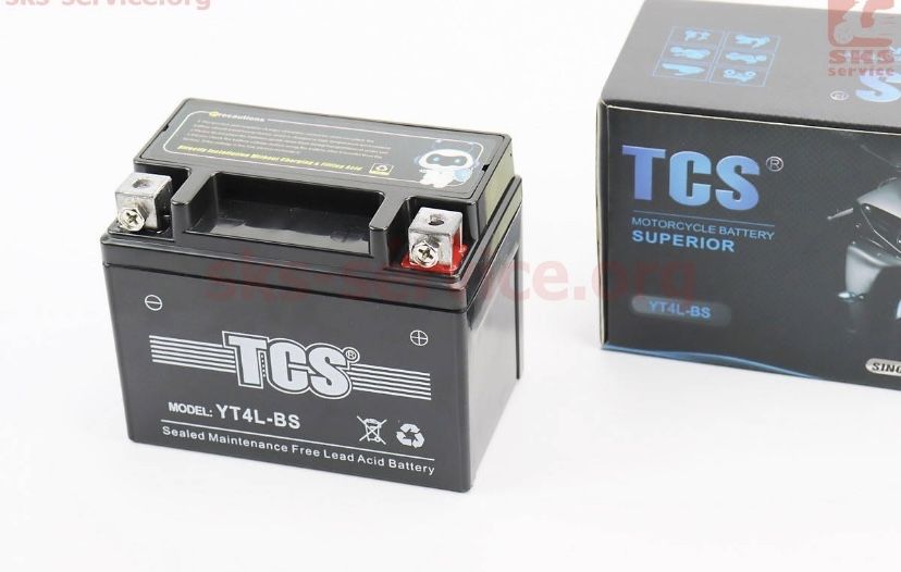 аккумулятор 4ah 12v tsc ytx4l-bs