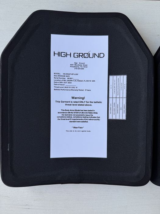 Керамічні плити made in USA 25/30см 2,8кг IV level NIJ. Пара 9800 грн.