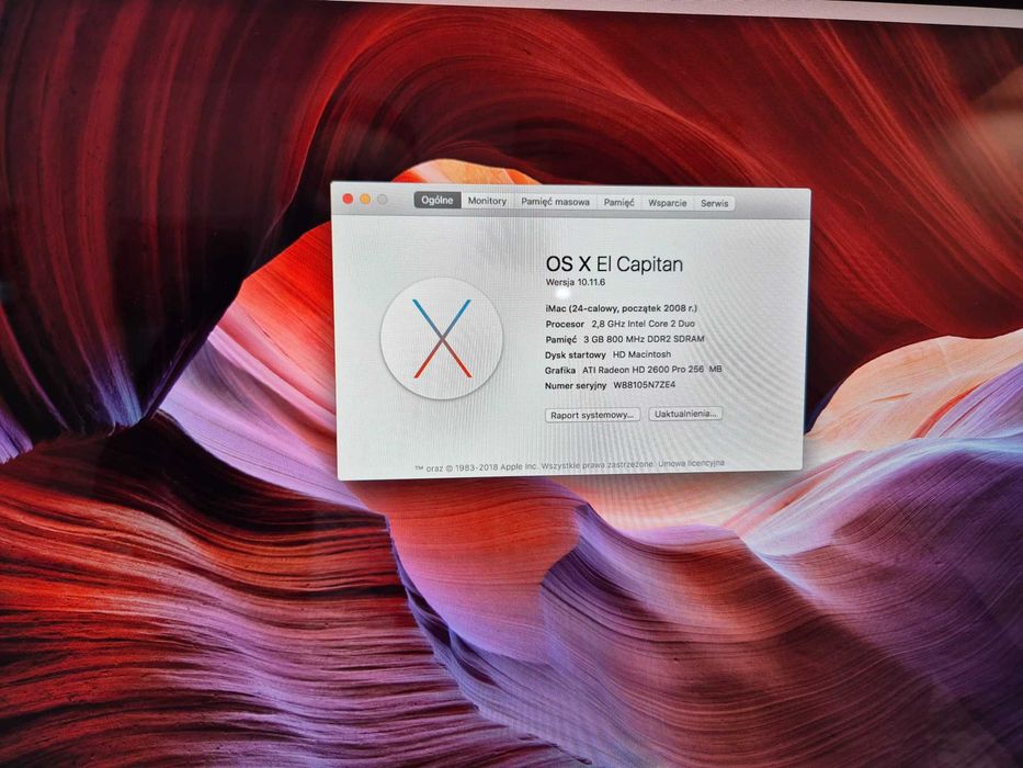 Komputer Apple imac ( 24-calowy)(2008r) iMac8,1e