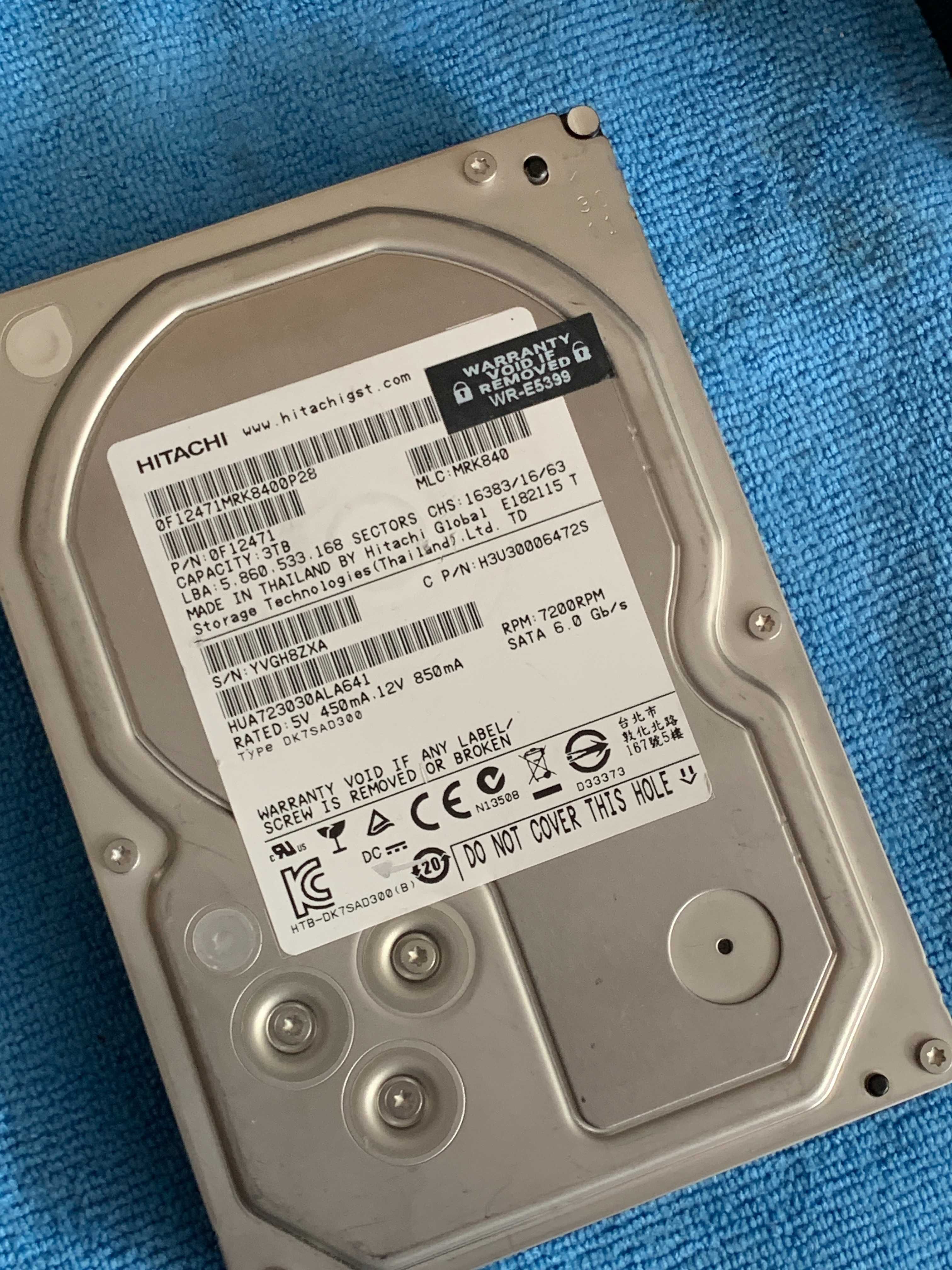 HITACHI HDD 3000 Gb  | 500 Gb | 320 Gb / 3 Тб / Гарантія