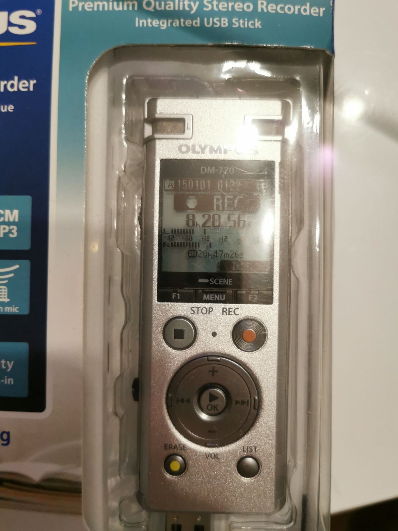 Dyktafon Olympus DM-770 8 GB