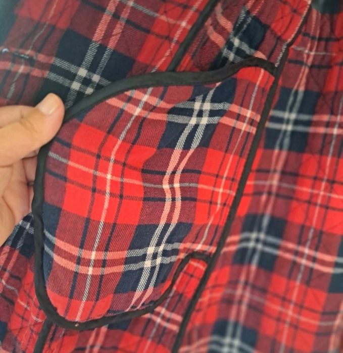 Sacaco Quebramar s azul marinho e vermelho