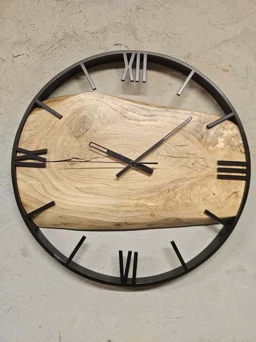 Zegar ścienny drewno dąb 40 cm