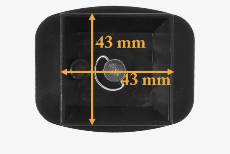 Szybkozłącze, głowica, mocowanie echosondy Toslon na statywie foto.