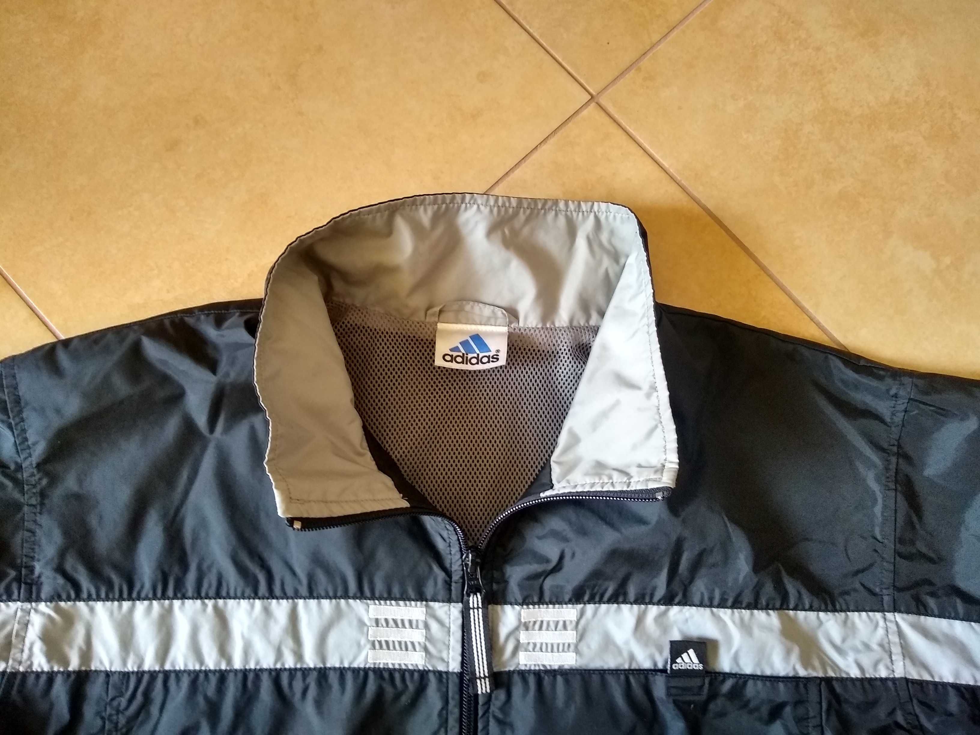 Adidas  Męska kurtka sportowa z siateczkową podszewką, Rozmiar M/L