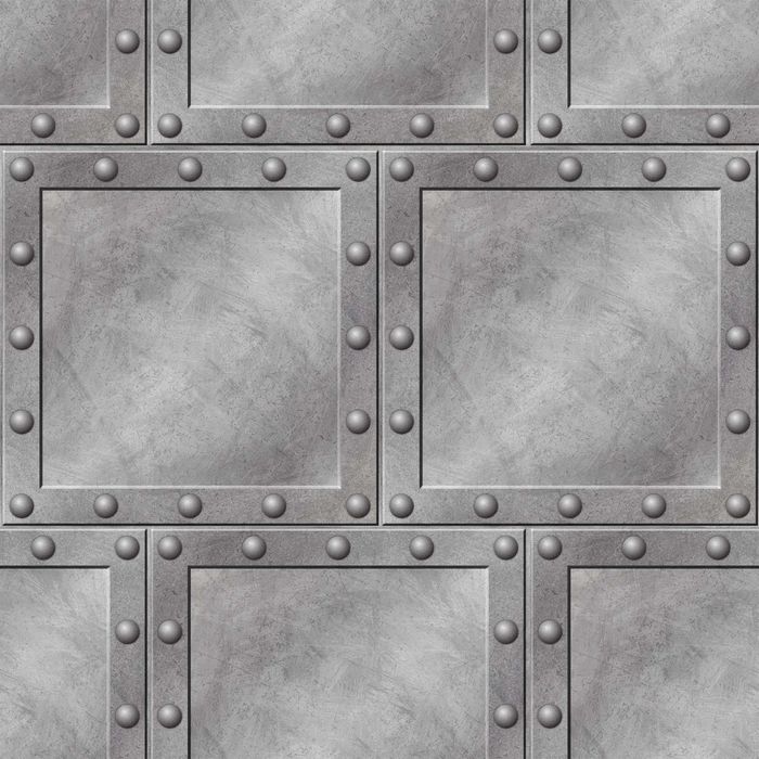 KUP 3 ZAPŁAĆ MNIEJ Tapeta Loft Blacha Metal Srebro Ściana 3D Na Ścianę