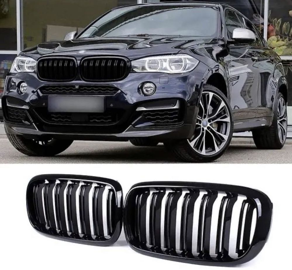 Решетка радиатора ноздри BMW Е70 F10 F30 F15 ф25 E60 Е39 Е46 E90 бмв