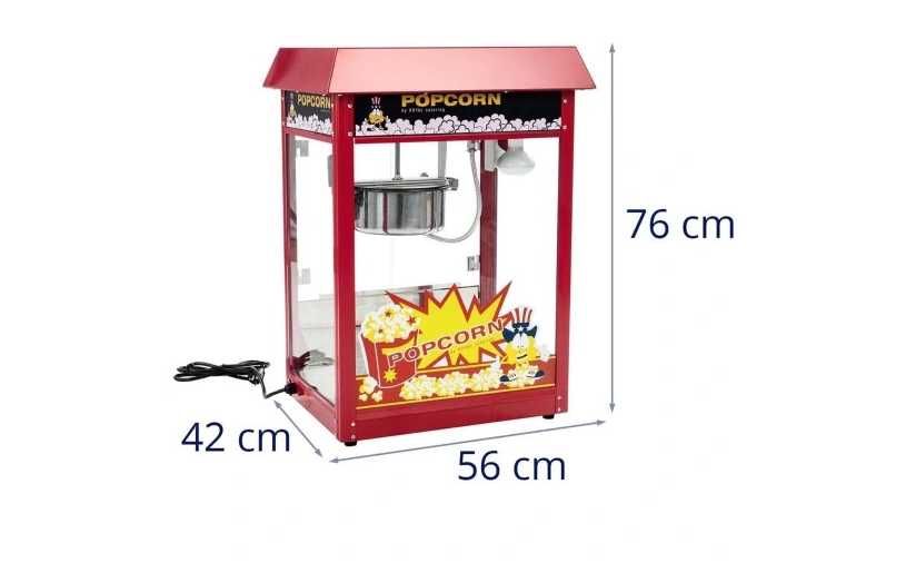 Wydajna Maszyna do Popcornu - 1600W *DARMOWA DOSTAWA*