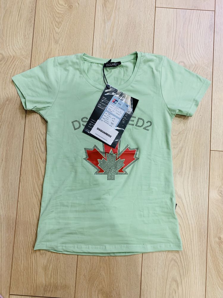 Dsquared 2 koszulka t-shirt cyrkonie unikat m