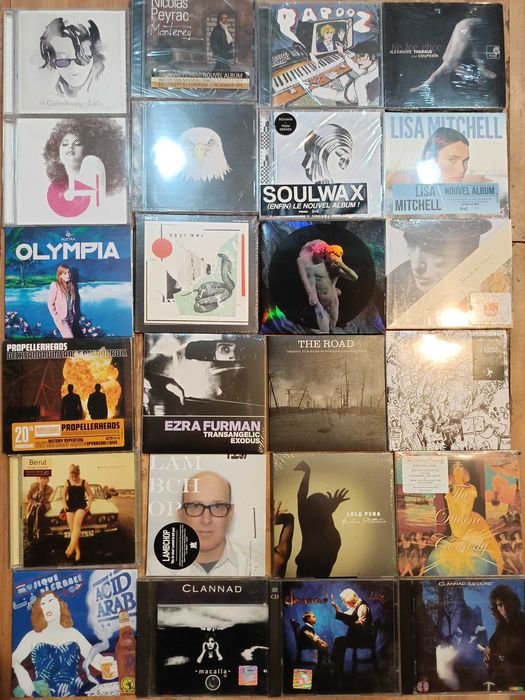 Płyty cd. - mix gatunkowy.