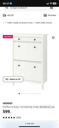 Szafka ikea hemnes szafka na korytarz