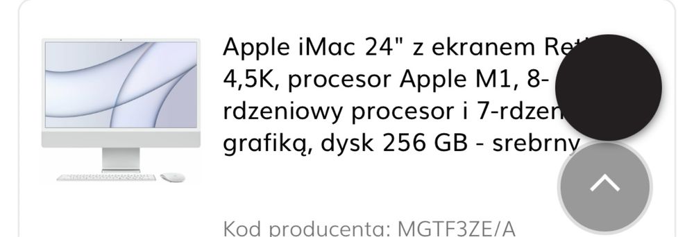 Imac 24 bez sladow uzytkowania