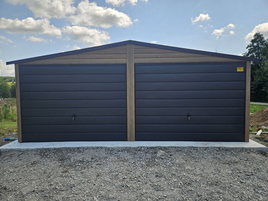 6x6 MAZ Garaze Blaszane Garaż Blaszany Blaszak Blaszaki Drewnopodobny