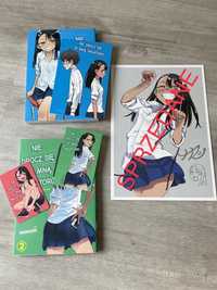 Manga „Nie drocz się ze mną, Nagatoro” tom 1 2 dodatki