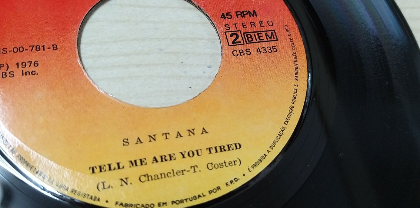 Vinil 45' Santana.