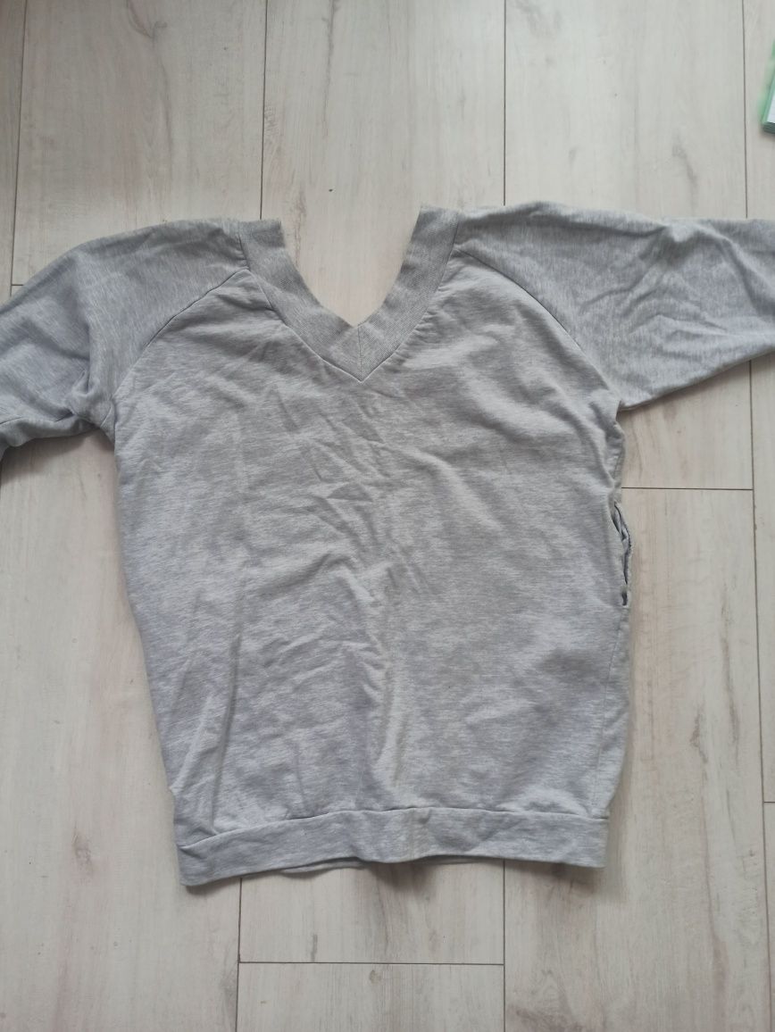 Bluza szara reserved roz S