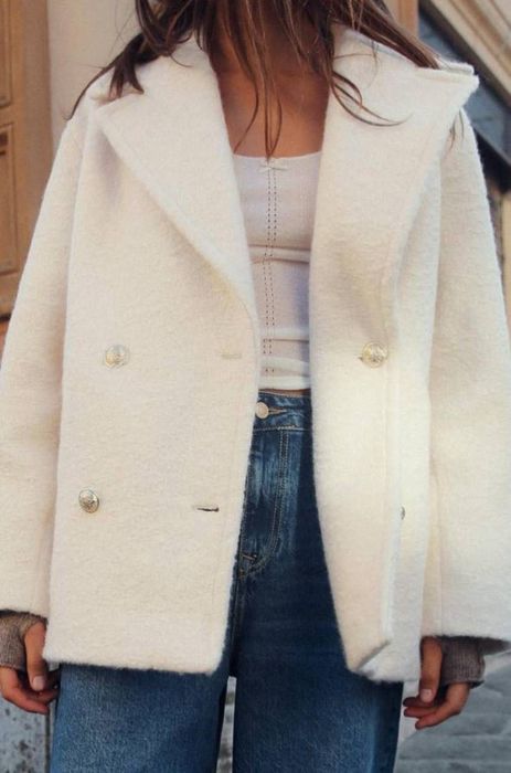 Пальто букле Zara
