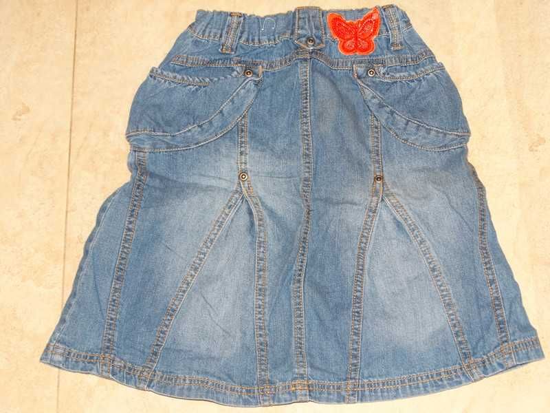 Spódnica dziewczęca dżins jeans niebieska 128 Fransa Kids Girls