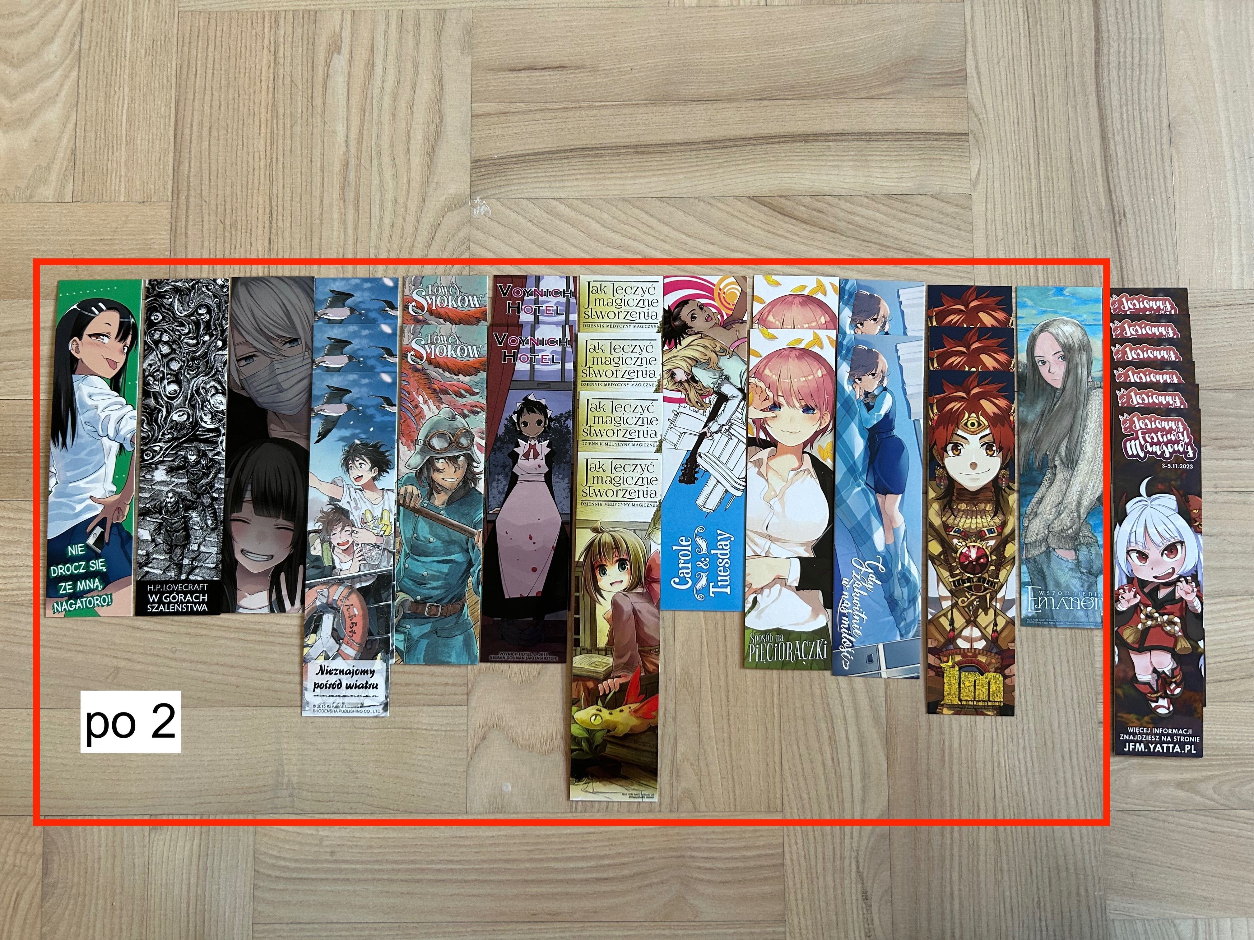 zakładki i naklejki dodatki manga