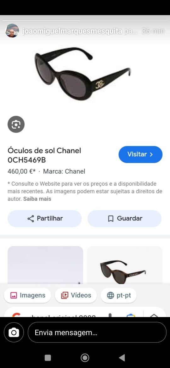 Óculos Originais CHANEL