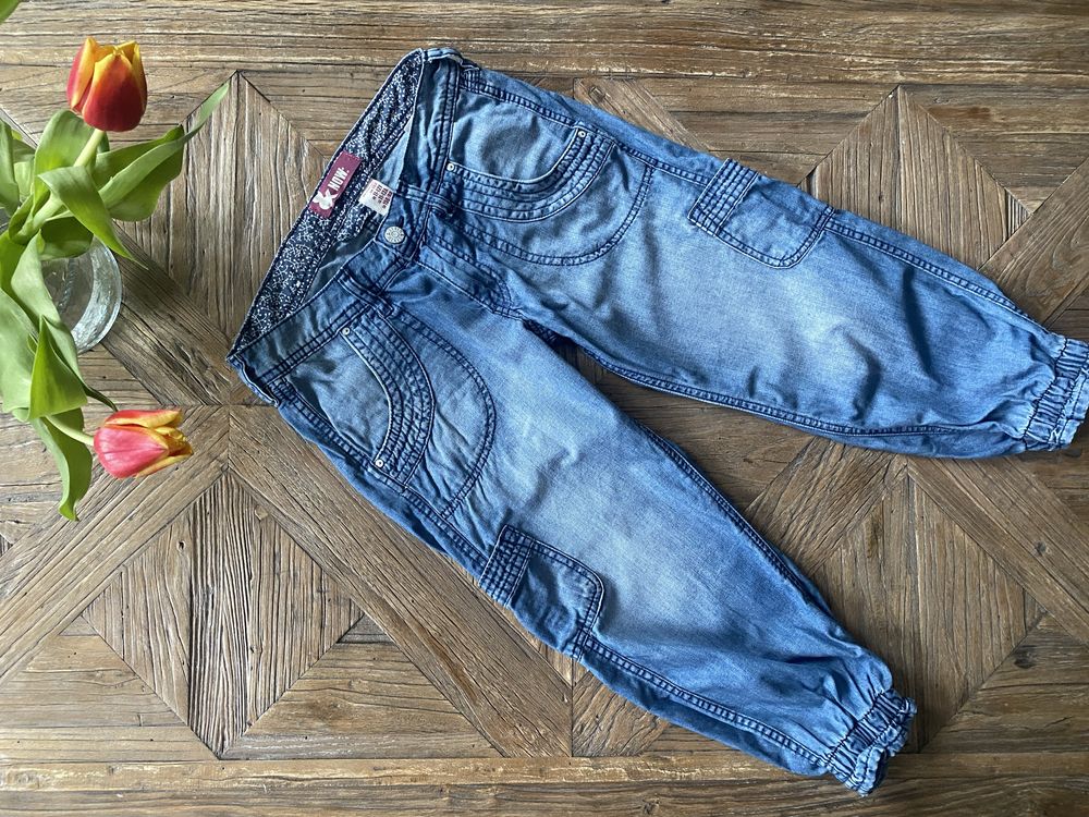 Jeansy pumpy alladynki H&M 11-12 lat 152 cm