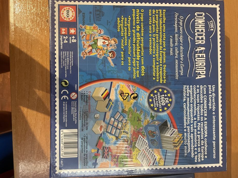 Conhecer a Europa - jogo de tanuleiro