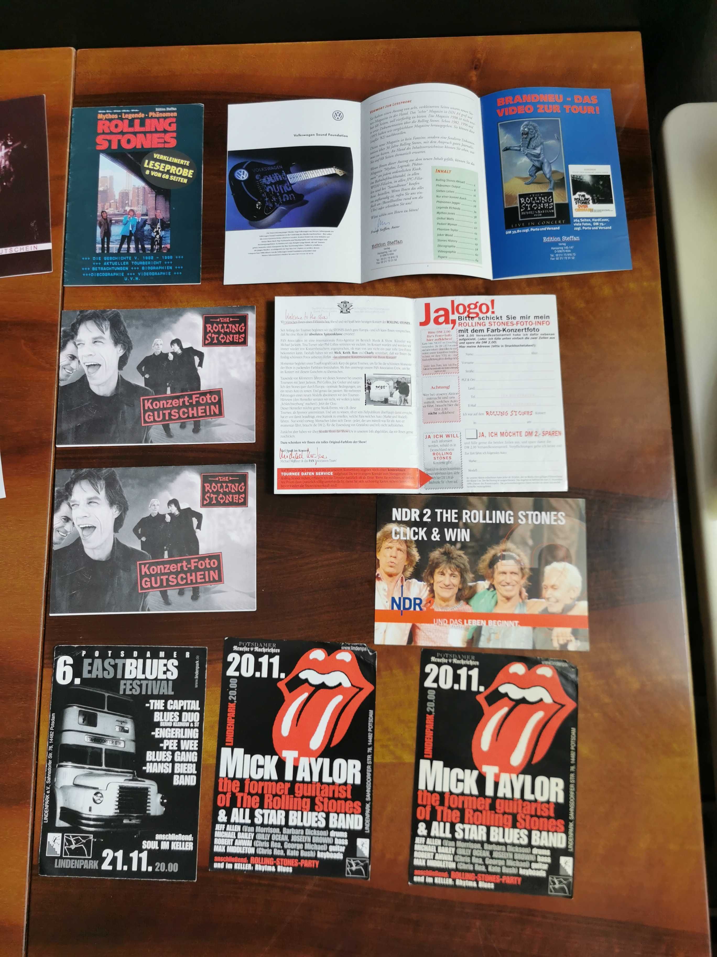 Bilety The Rolling Stones Gadżety naszywka pamiątki koncert