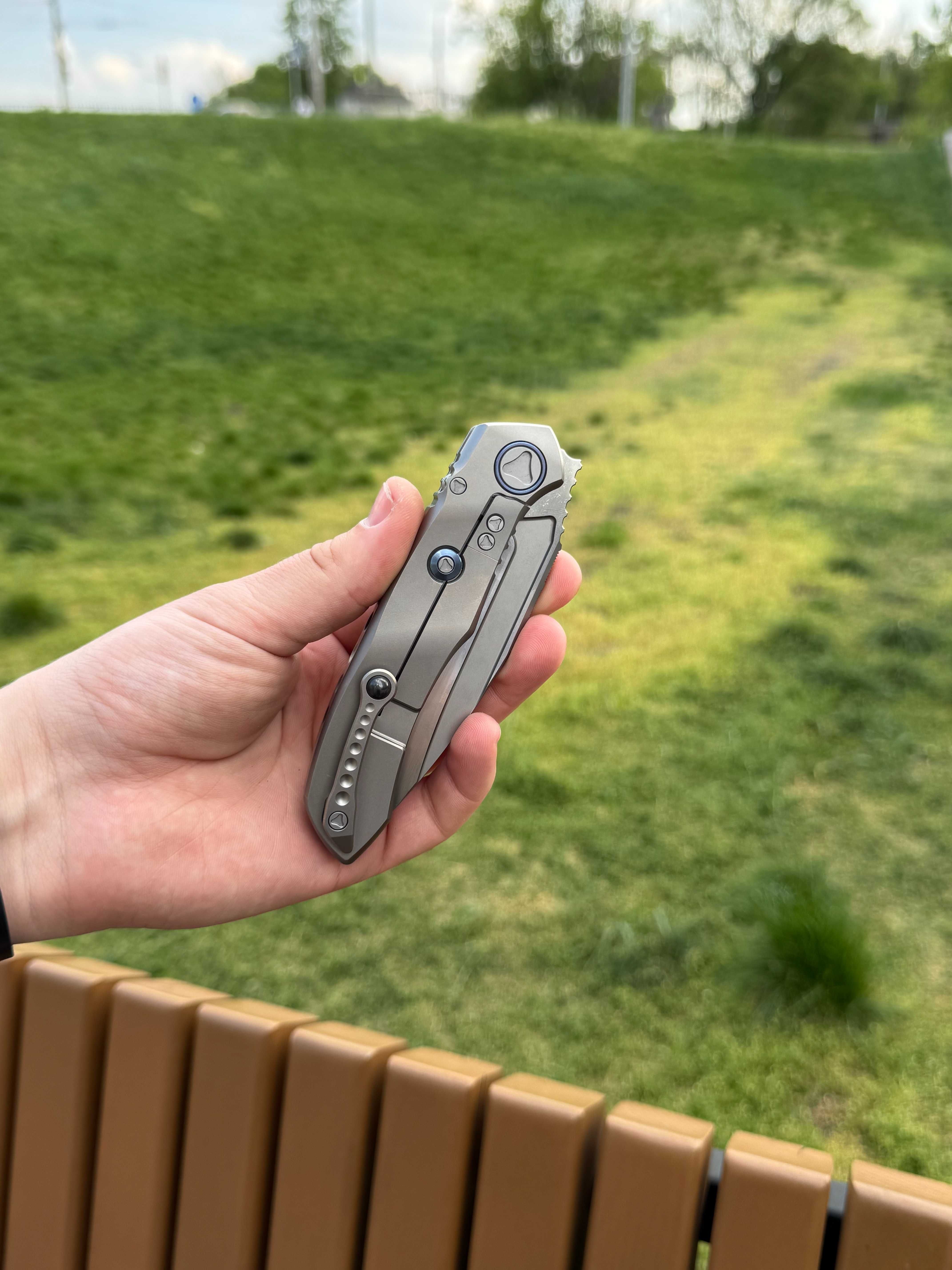 Складний ніж Microtech ANAX Titanium Carbon Fiber