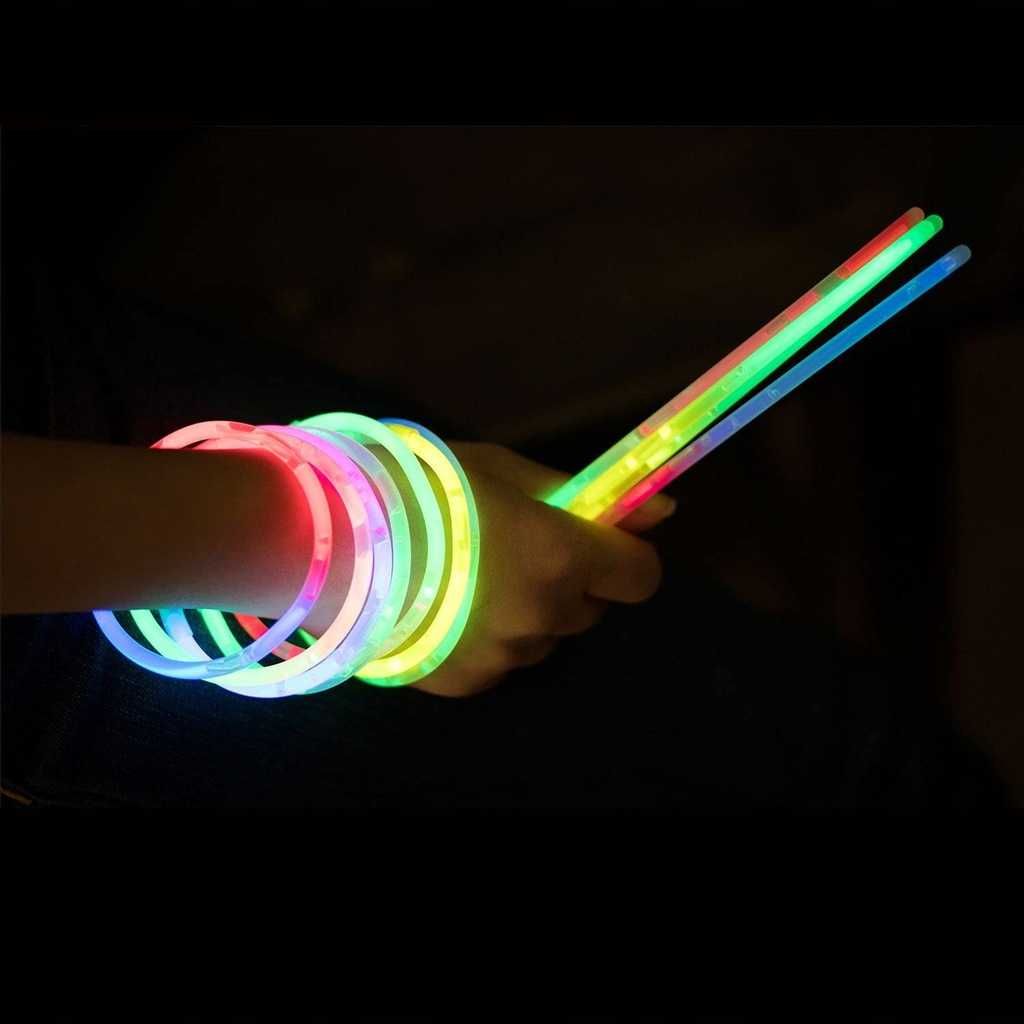 Świetliki Kolorowe Rurki świecące w ciemności Knicklichter Nowe