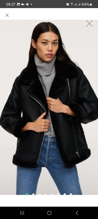 Mango,zara дублянка,куртка,шубка авіатор зима