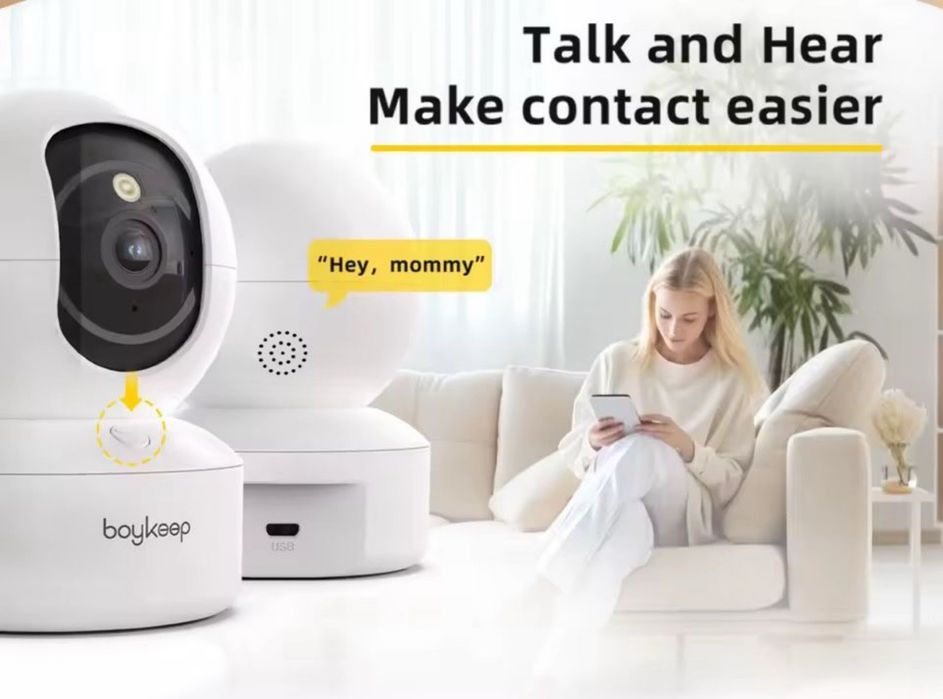 Wideoniania kamera Wi-Fi Voueer K30 z nagrywaniem nocnym