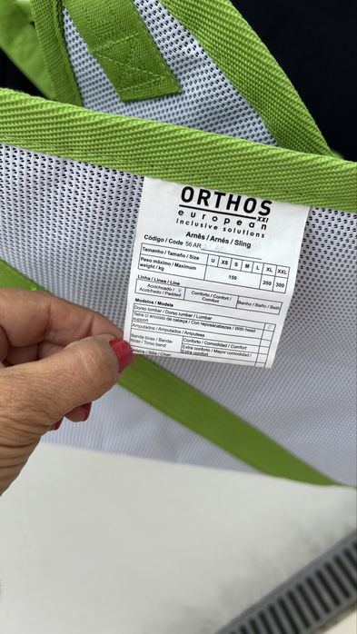 Grua de transferencia Homero Sensicare + Arnês + Pega