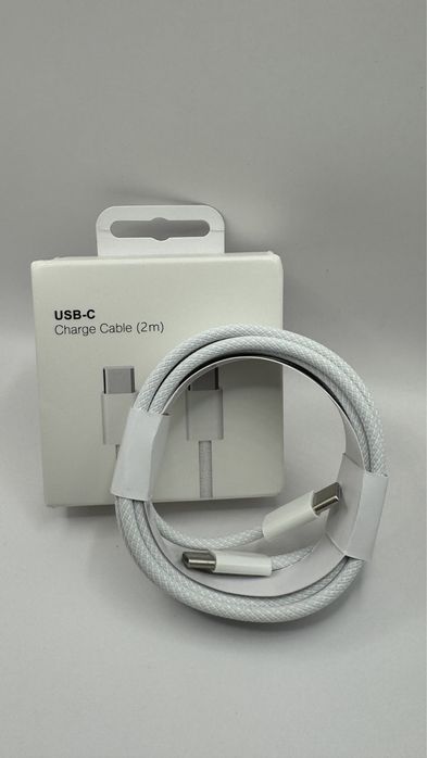 Kabel Usb -C Usb -C 2 M Bialy Iphone /Apple Watch /Airpods
