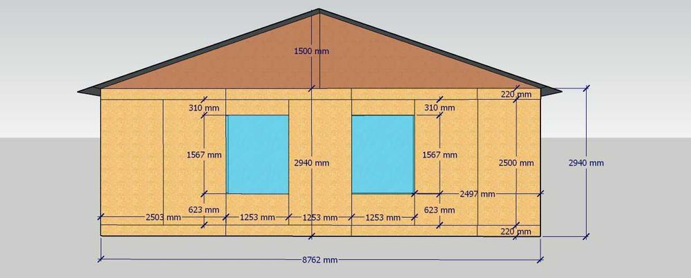СІП-100 - домокомплект на 100 кв.м. (з-х кімнатний будинок)