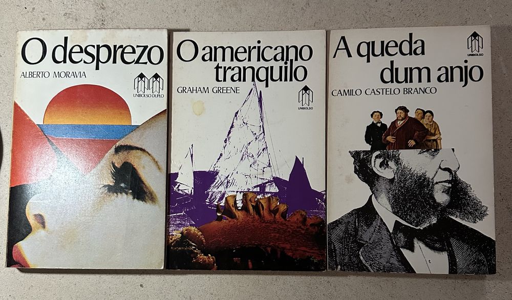 3 livros coleção Biblioteca Universal, Uni-Bolso