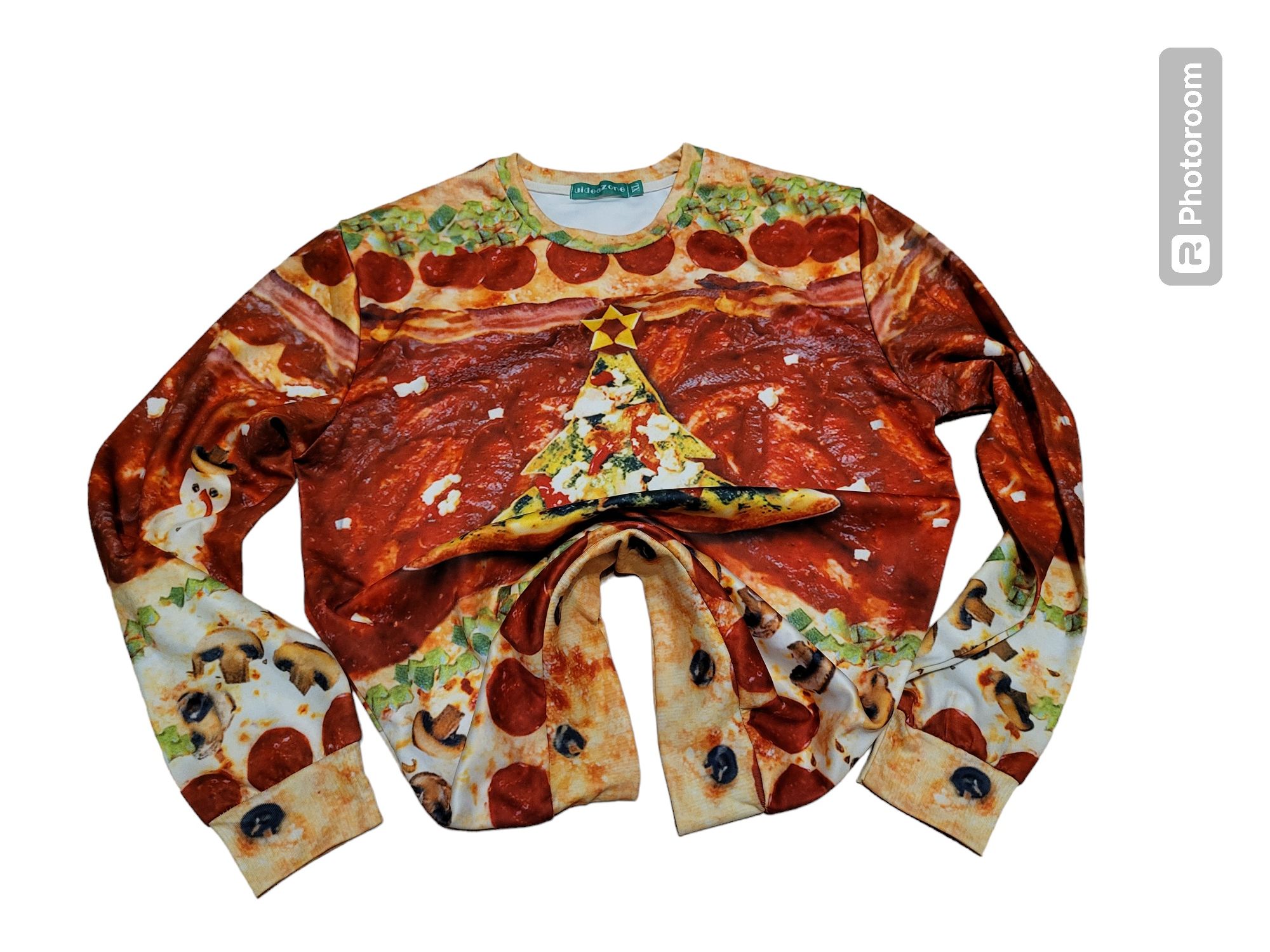 Bluza Sweter męski świąteczny Christmas Vintage pizza salami  Retro