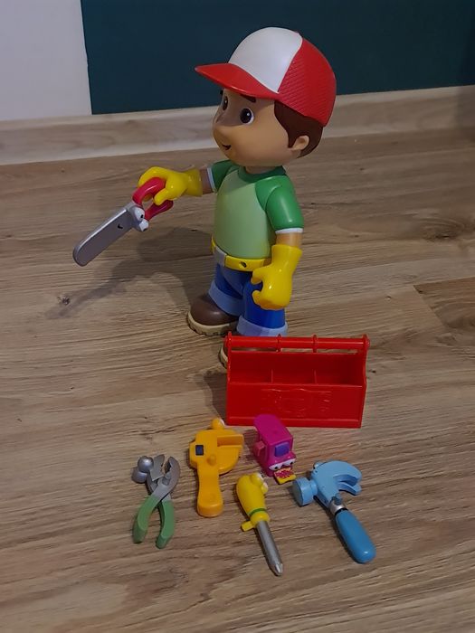 Interaktywny Maniek Złota Rączka z narzędziami, Fisher Price, 27 cm