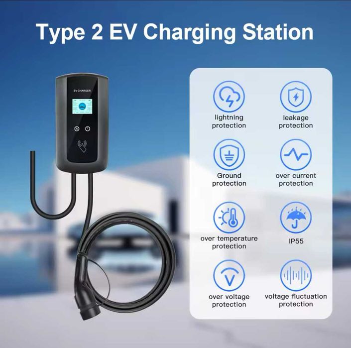 Wallbox Carregador 22 kw - 32 A - TRIFASICA - elétricos ou híbridos