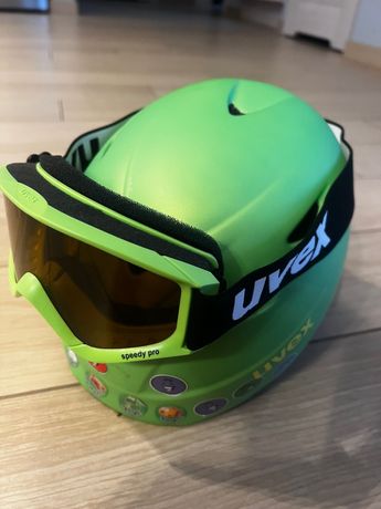 Sprzedam kask UVEX 52-54 oraz gogle