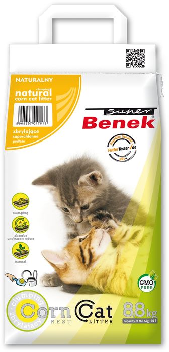 Super Benek Corn Cat 14L Żwirek dla kota BENTONIT