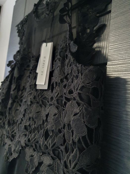 Sukienka czarna koronka rozm.46