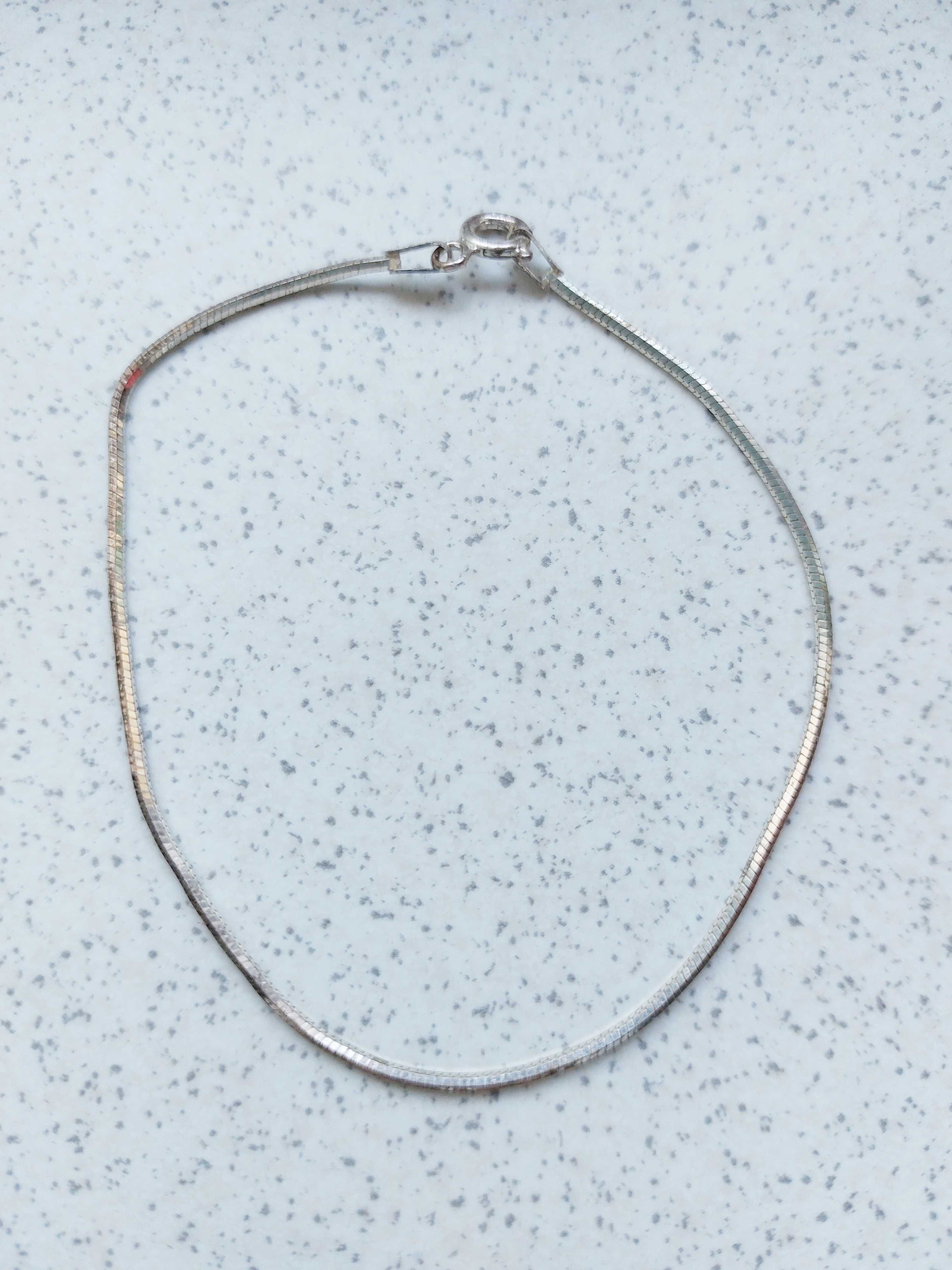 srebrna bransoletka, długość 20 cm, srebro 925