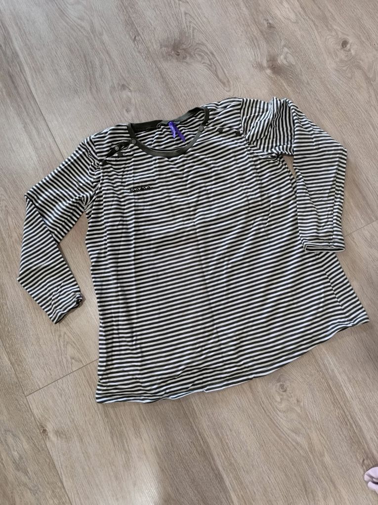 Bluza do karmienia piersią L w paski z napami