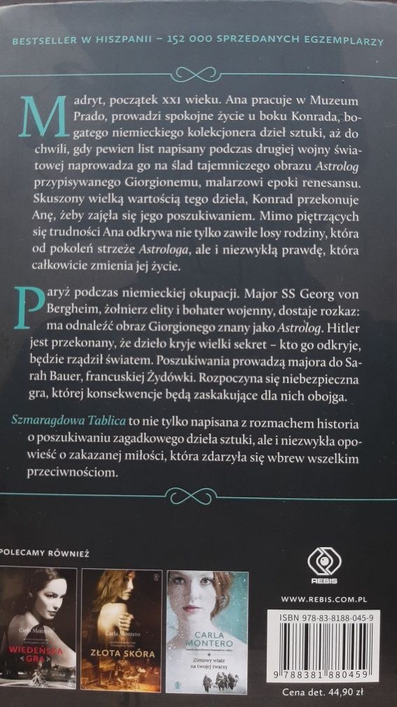 Carla Montero Szmaragdowa tablica,Zimowy wiatr na twojej twarzy