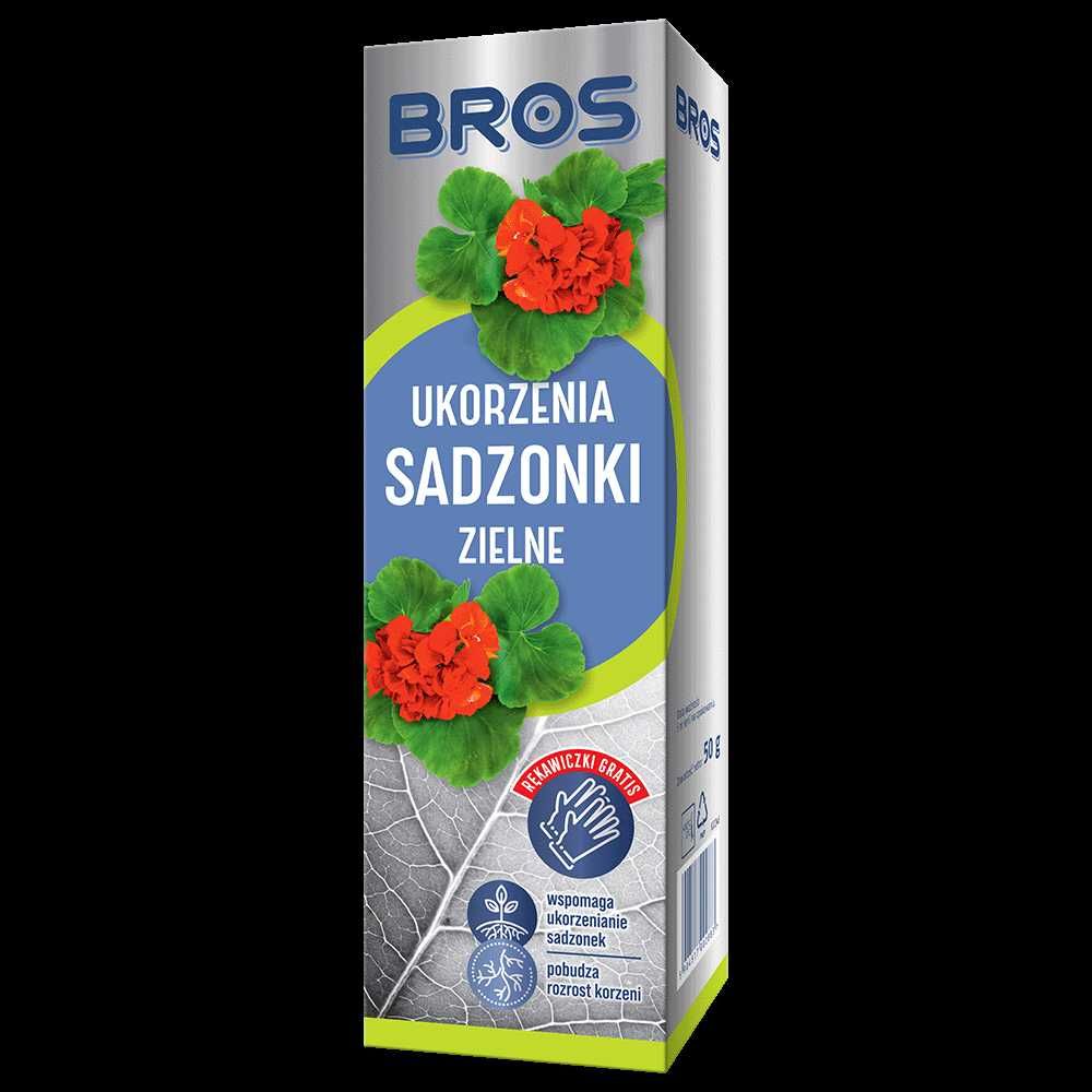 Ukorzeniacz ukorzenia sadzonki zielone 50g Bros