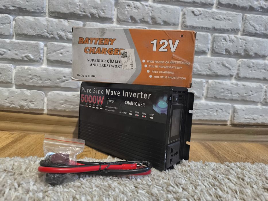 Новий інвертор 5 КВат + зарядка для акумулятора в подарунок