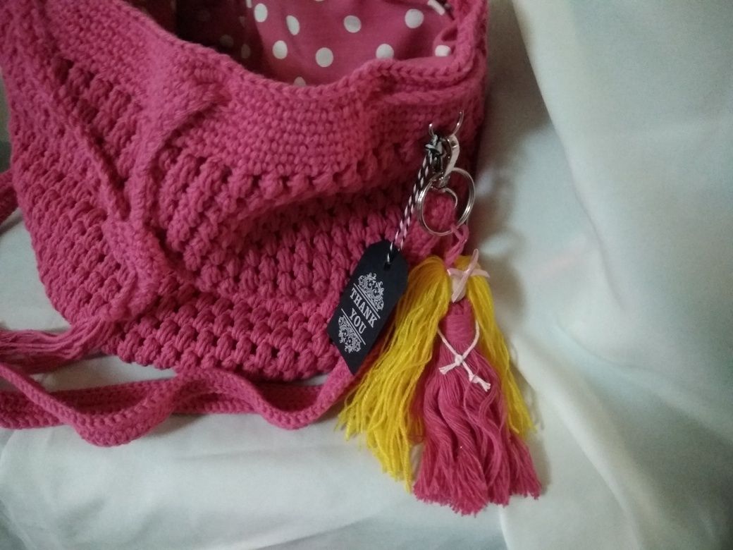 Bolsa tiracolo rosa choque