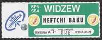 bilet piłka nożna LM - Widzew Łódź - Neftczi Baku - 1999