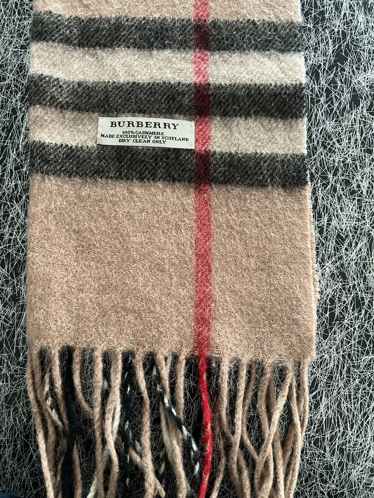 Szalik burberry 100% kaszmir