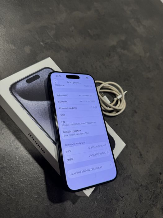 Iphone 15 pro 128 gb. 88% bateria